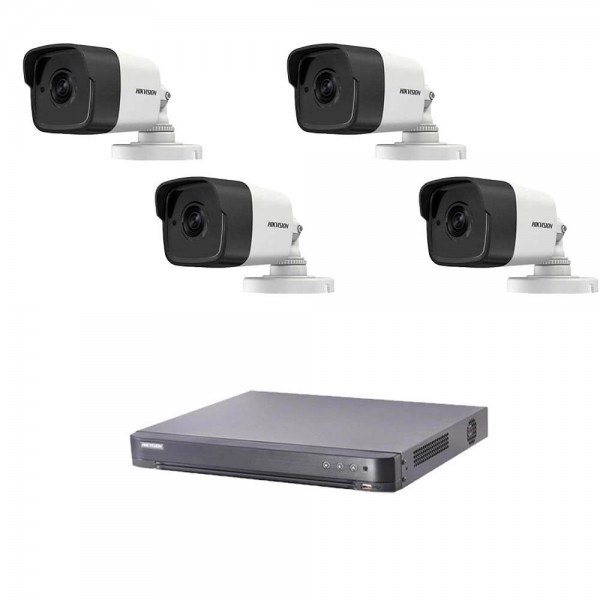 Комплект 5MP с 4 камери + Turbo HD DVR HiLook