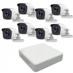 Hikvision 2MP комплект с 8 камери и DVR