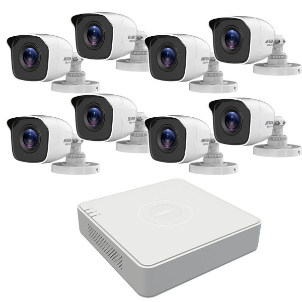 Hikvision 2MP комплект с 8 камери и DVR