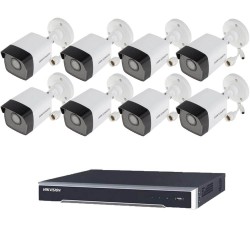 3MP IP комплект с 8 камери за видеонаблюдение 3MP IP комплект с 8 камери за видеонаблюдение