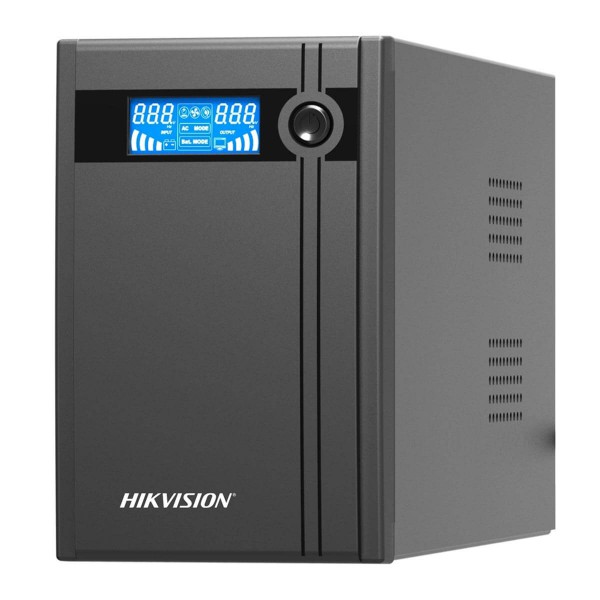 Hikvision DS-UPS2000 – резервирано захранване 2000VA/1200W с LCD и AVR