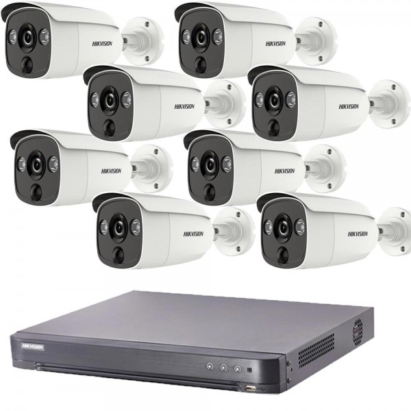 Full HD система 8 камери и DVR Hikvision