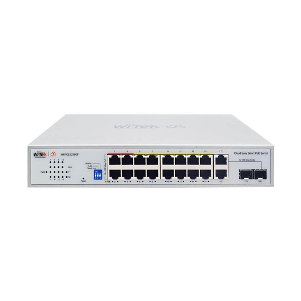 18-портов суич Wi-Tek WI-PCES218GF