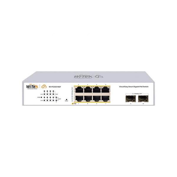 10-портов суич Wi-Tek WI-PCES310GF V2